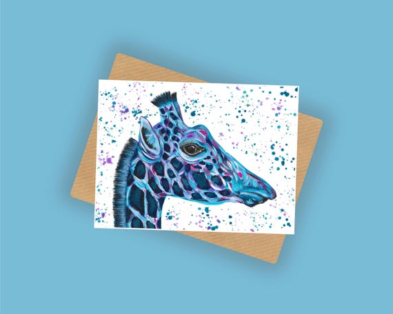 Giraffe Greetings Card