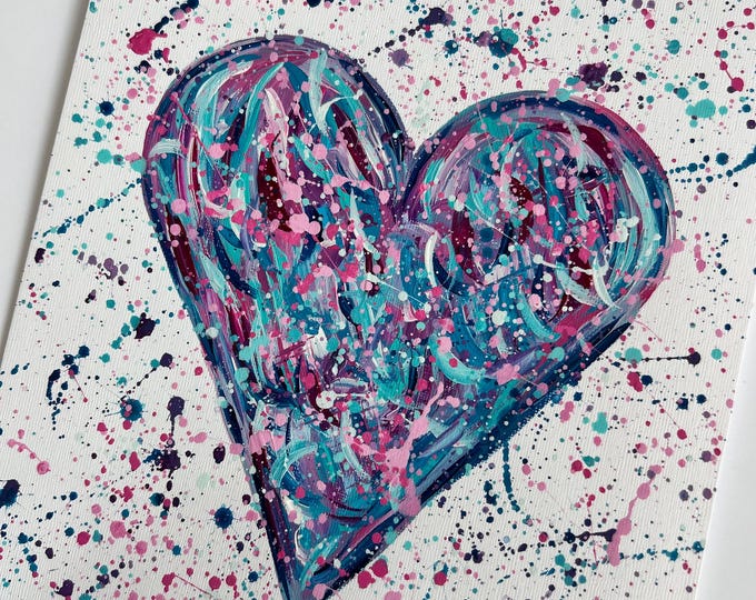 Abstract Heart Original Painting