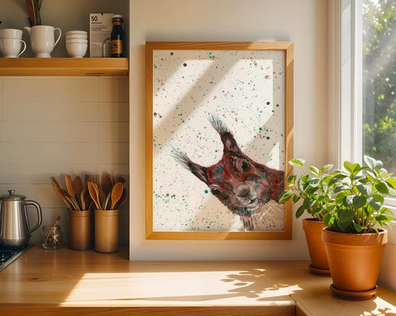 Squirrel Art Print ‘Boris’