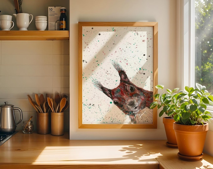 Squirrel Art Print ‘Boris’