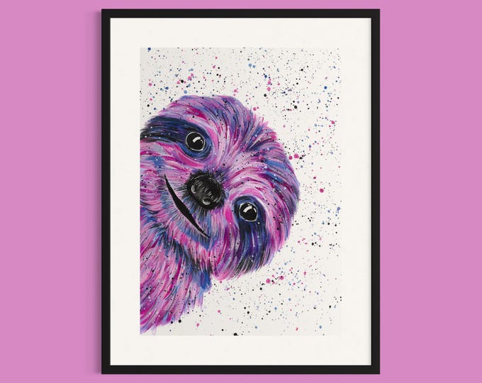 Sloth Art Print ‘Nancy’