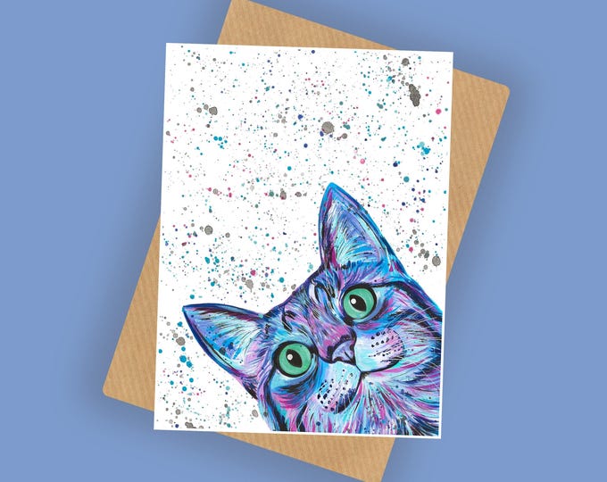 Curious Cat Birthday Card