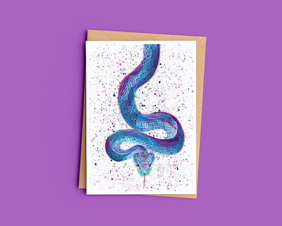 Snake ‘Dora’ Greeting Card
