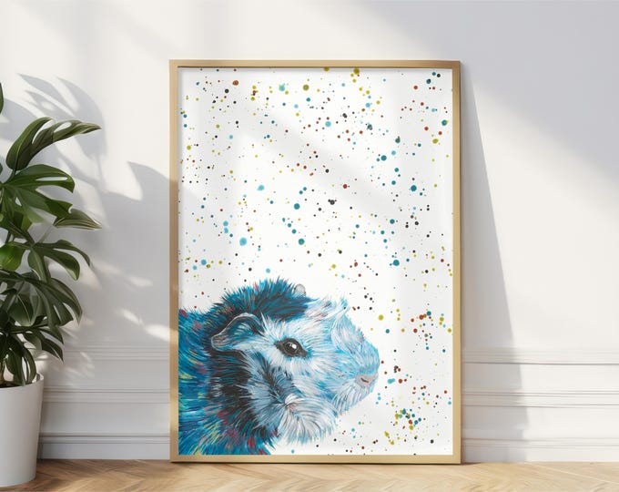 Guinea Pig Art Print ‘Ruffles’