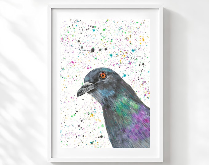 Pigeon Art Print ‘Connie’