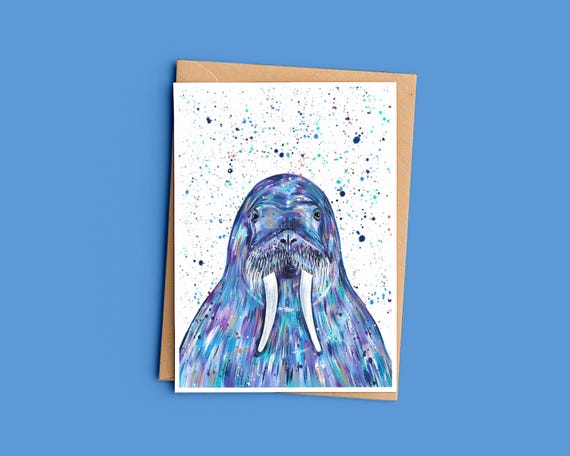 Walrus Birthday Card ‘Tim’
