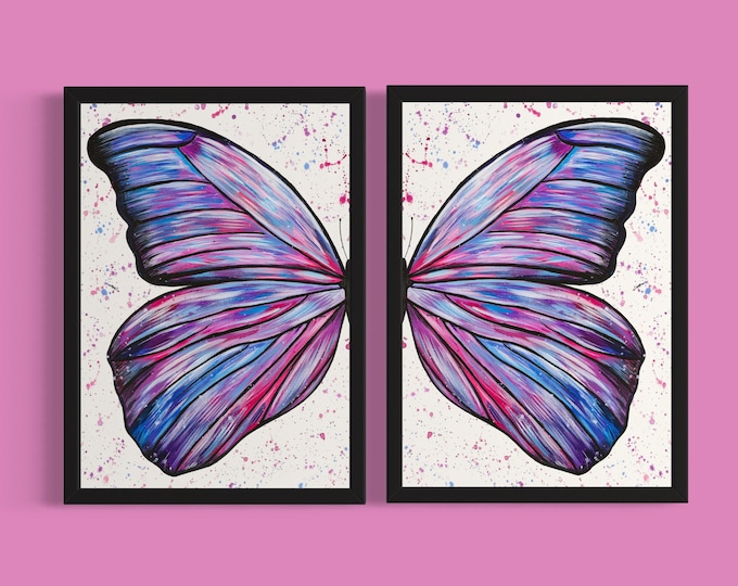 Butterfly Wings Art Print Set