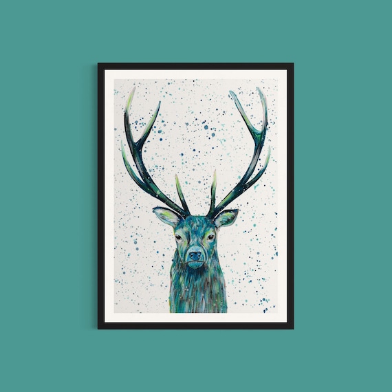 Majestic Stag Art Print ‘Patrick’
