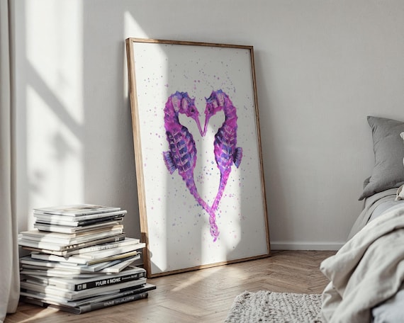 Seahorses Art Print
