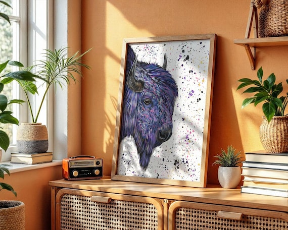 Bison Art Print ‘Banjo’