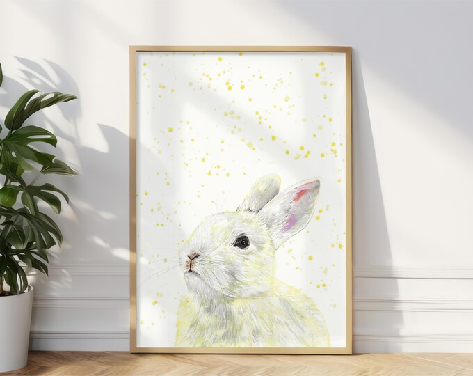 Bunny Art Print ‘Lulu’