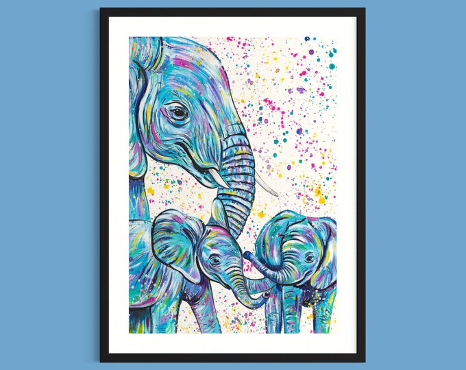 Baby Elephants Art Print