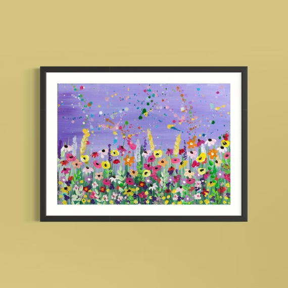 Wildflowers Art Print ‘Spring Pastels’