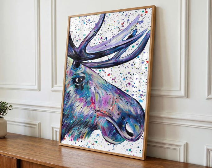 Moose Art Print ‘Maddy’