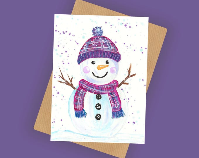 Snowman Christmas Card