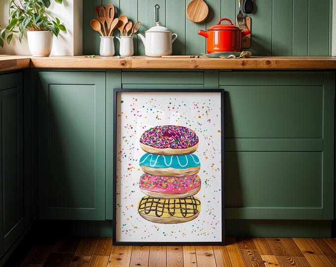 Doughnut Tower Art Print