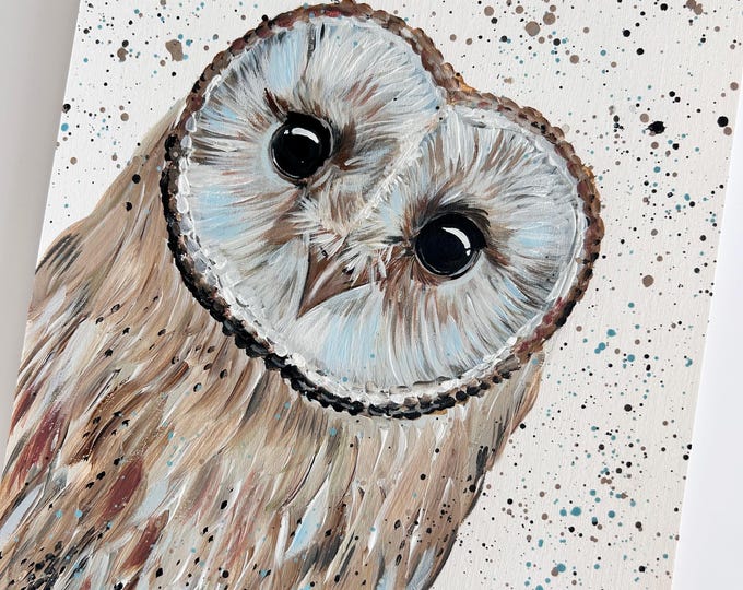 Original Owl Acrylic Painting