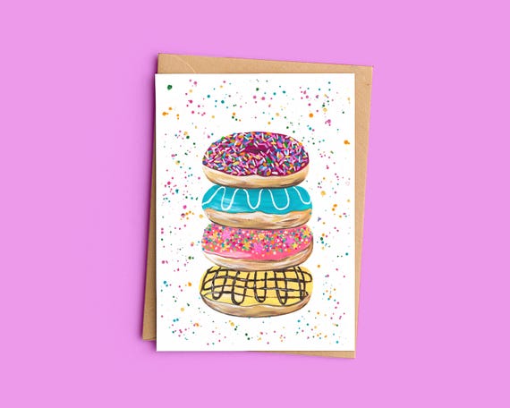 Doughnut Tower Card