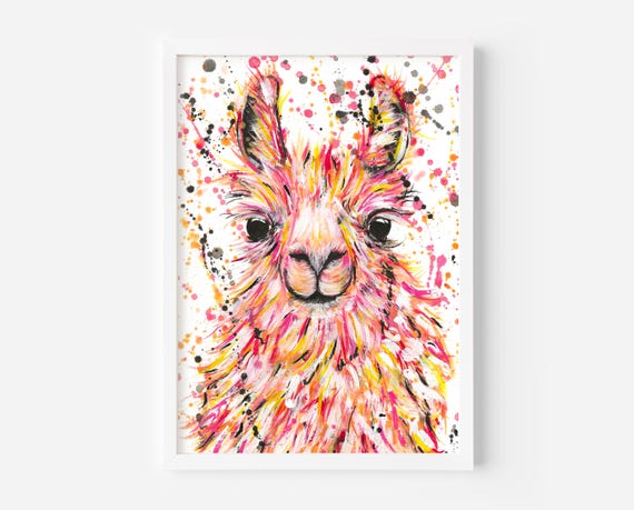 Llama Painting ‘Dusty’