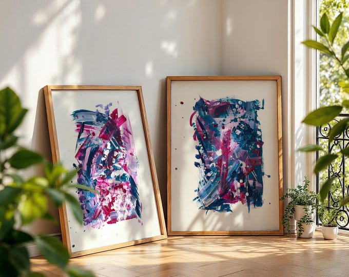 Modern Abstract Art Print Set