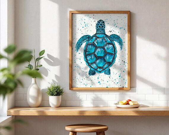 Sea Turtle Art Print ‘Orla’