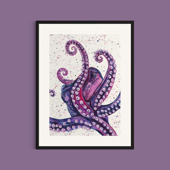 Octopus Art Print ‘Lucille’