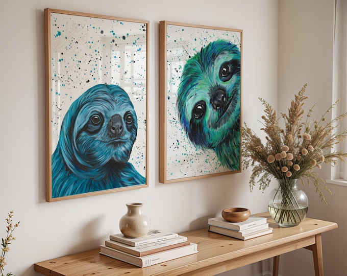 Sloth Art Print Set