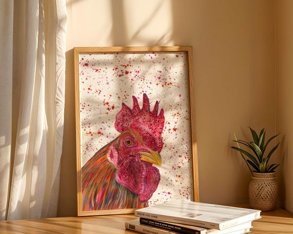 Cockerel Art Print