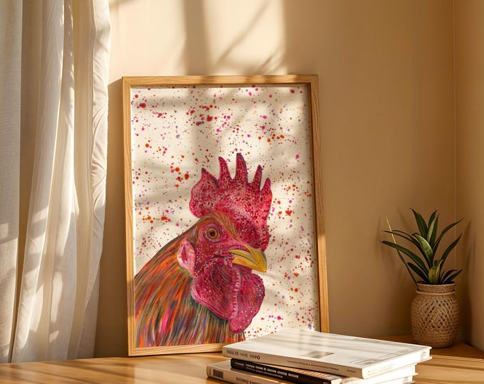 Cockerel Art Print