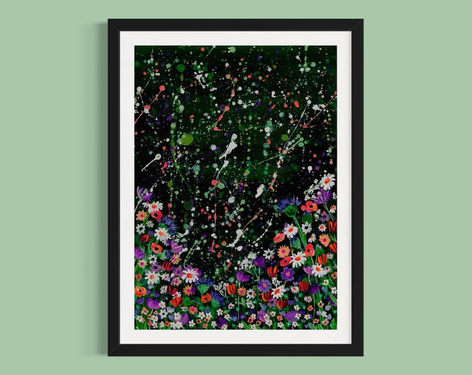 Wildflowers Art Print  ‘Evening Florals’