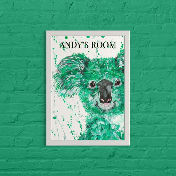Personalised Koala Art Print
