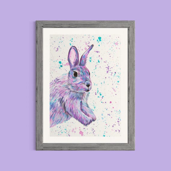 Bunny Art Print ‘Amelia’