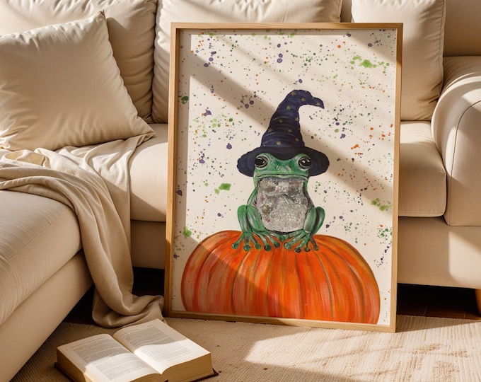 Halloween Frog Art Print