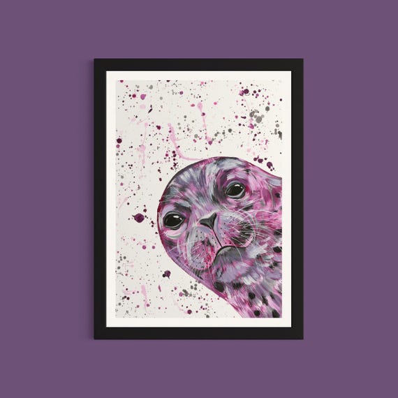 Sea Lion Art Print ‘Monica’