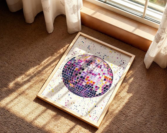 Disco Ball Art Print