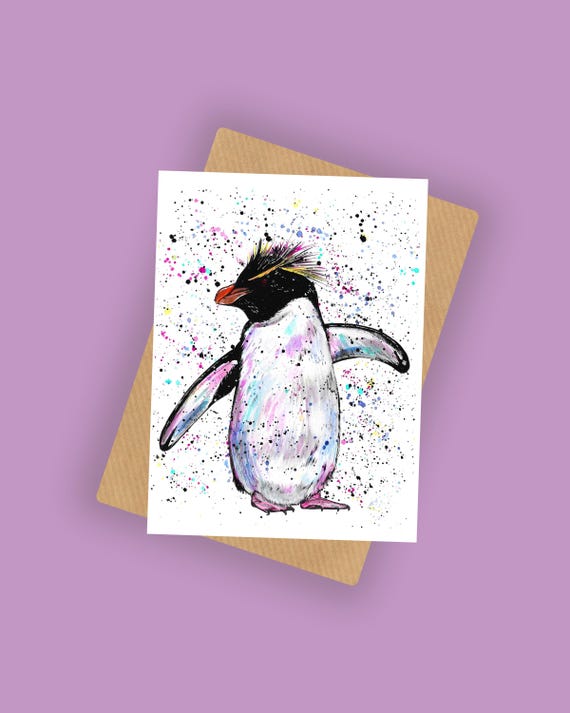 Penguin ‘Gloria’ Greeting Card