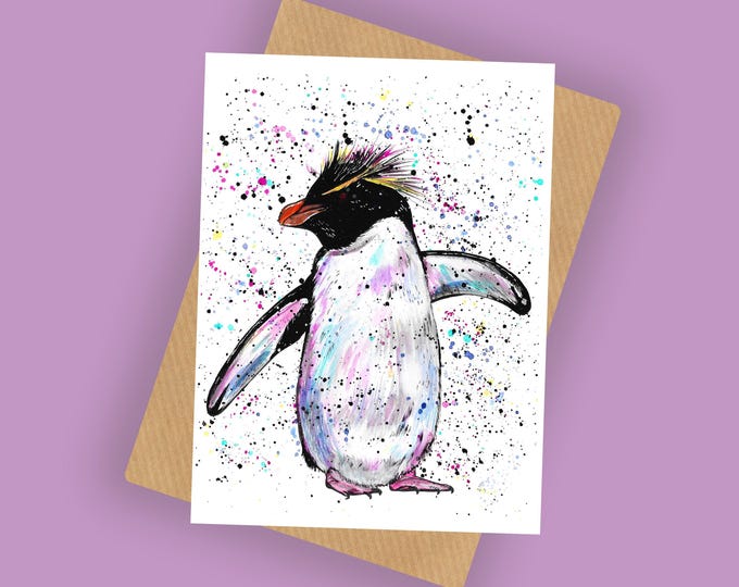Penguin ‘Gloria’ Greeting Card