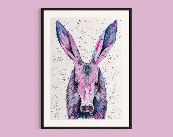 Aardvark Art Print ‘Olivia’