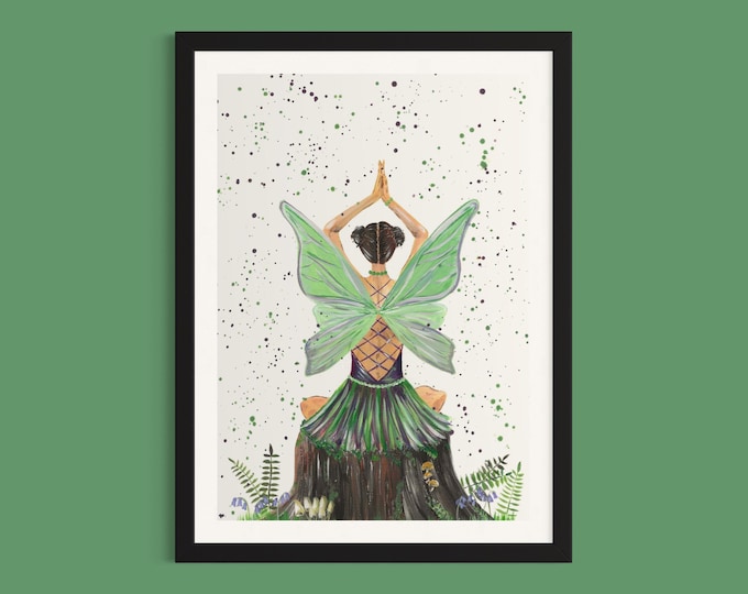Yoga Fairy Art Print