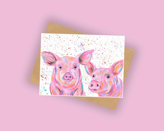Pigs Greeting Card