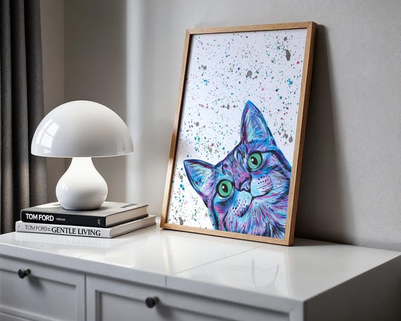 Curious Cat Art Print