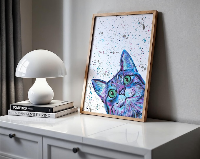 Curious Cat Art Print