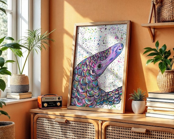 Pangolin Art Print ‘Penelope’