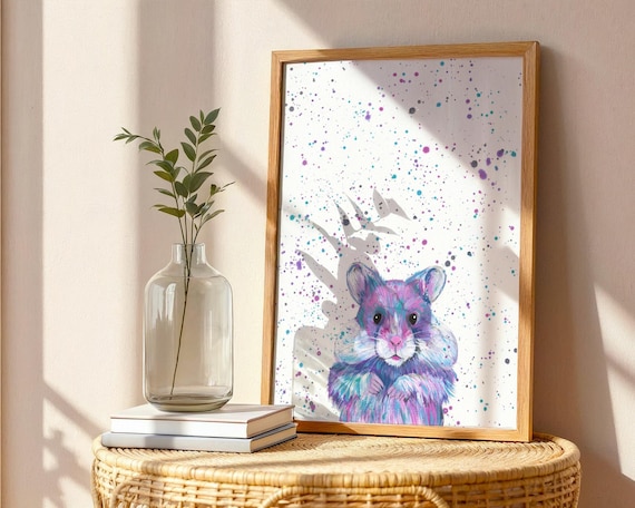 Hamster Art Print ‘Harriet’