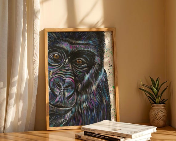 Gorilla Art Print ‘Daryl’