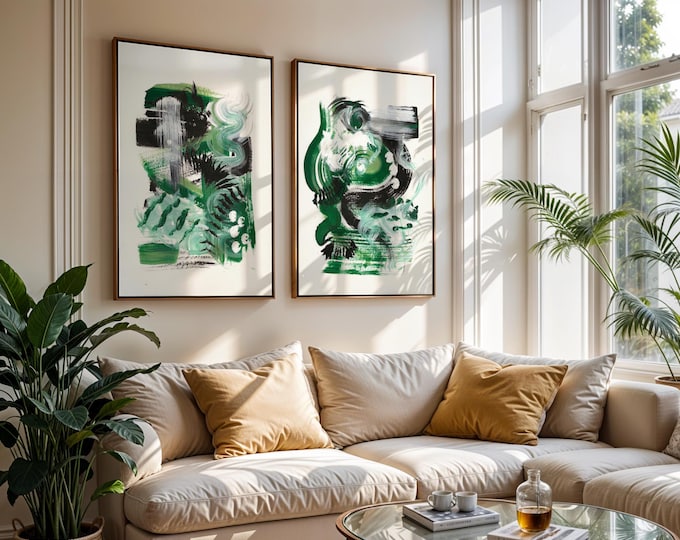 Modern Abstract Art Print Set