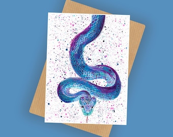 Snake ‘Dora’ Greeting Card