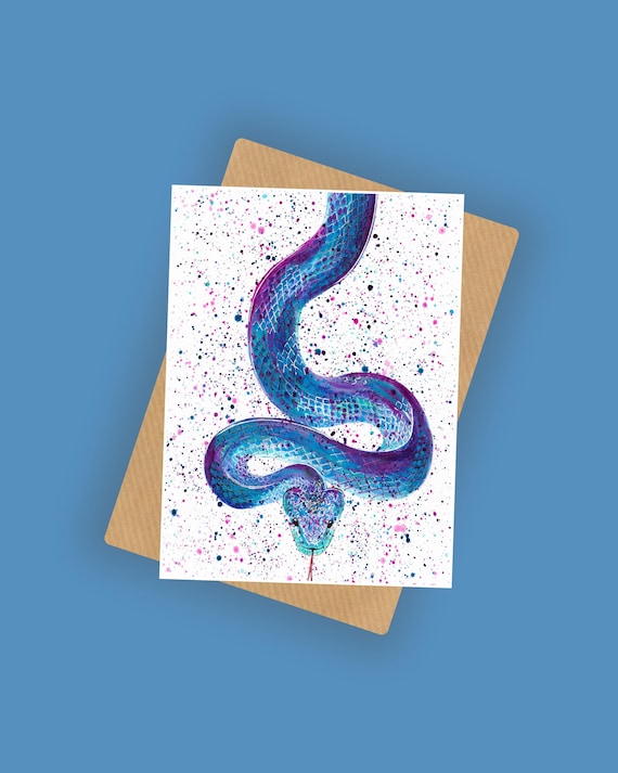 Snake ‘Dora’ Greeting Card