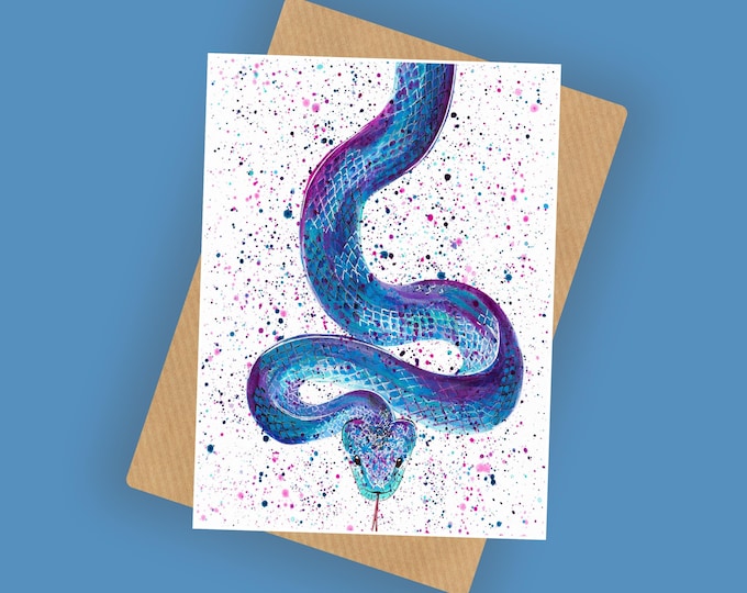 Snake ‘Dora’ Greeting Card