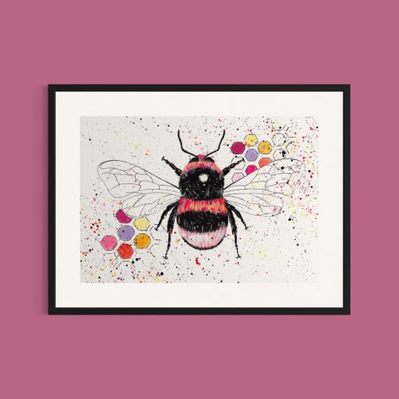 Bee Art Print ‘Betsy’